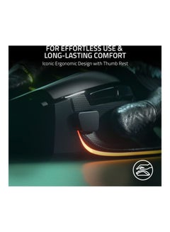 RAZER Basilisk V3 Wired Gaming Mouse - 26,000 DPI Focus+ Optical Sensor, 11 Programmable Hyperresponse Buttons, Customizable RGB Chroma Lighting, Ergonomic Right-Handed Design, Optical Mouse Switches for Fast Click Response, Adjustable Scroll Wheel Resistance, Onboard Memory for Profiles, Speedflex Cable for Zero Drag, Powered by Razer Synapse 3, Compatible with Windows and macOS | RZ01-04000100-R3M1  - Image 5
