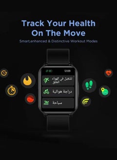 Lenovo 250.0 mAh S2 Pro Smartwatch with Arabic Support Black  - Image 3