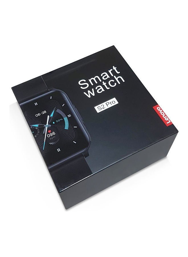 Lenovo - 250.0 mAh S2 Pro Smartwatch with Arabic Support Black - Image 1