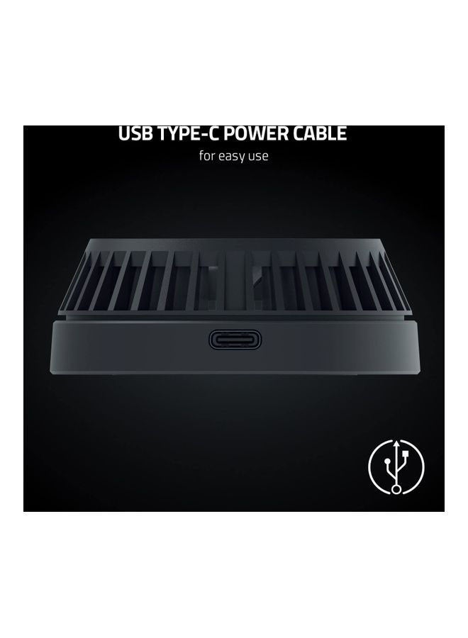 RAZER - Phone Cooler Chroma (Magsafe) - Smartphone Cooling Fan Chroma Rgb (Compatibility With Magsafe, Advanced Cooling Technology, Twelve Rgb Leds, USb Type-C) Black - Image 1