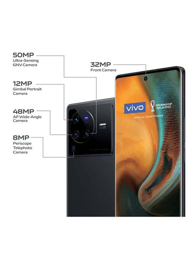 vivo - X80 Pro Dual SIM Cosmic Black 12 GB RAM 256GB 5G With TWS 2e - Middle East Version - Image 1