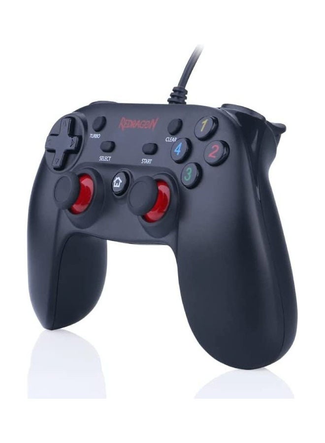 REDRAGON - REDRAGON G807 SATURN Gamepad USB Controller, Joystick With Dual Vibration FOR PC & Console , PS3, Playstation, Android, Xbox 360 | Black - Image 1