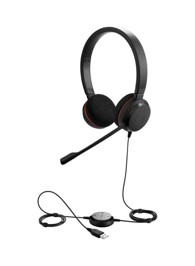 Jabra - EVOLVE 20 MS Stereo Wired Headset black - Image 1