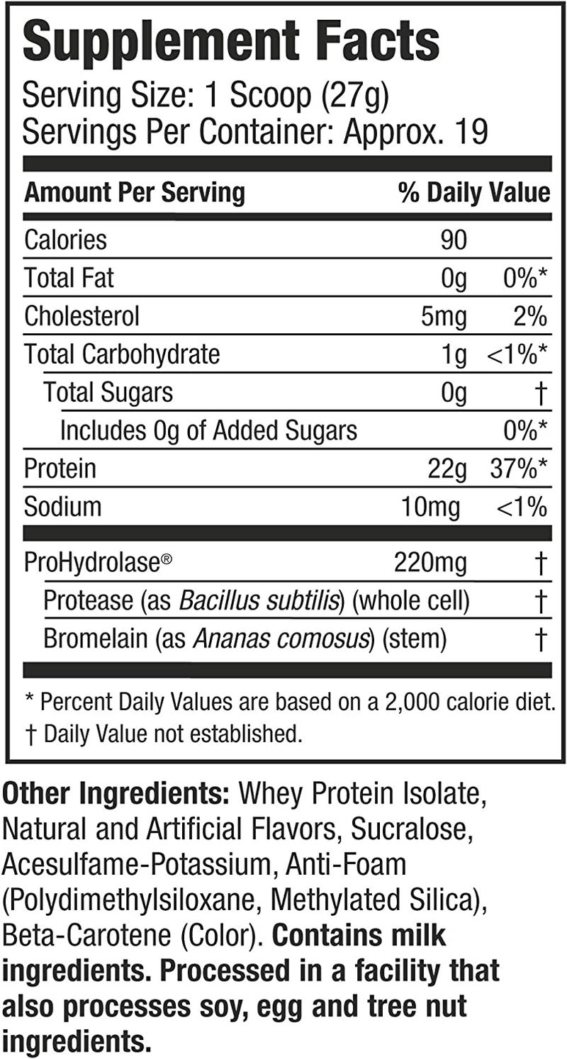 MuscleTech - ISO Whey Clear | Ultra-Pure Protein Isolate | 22g of Protein, 90 Calories | Orange Dreamsicle | 1.10Lb | 19 Servings - Image 1