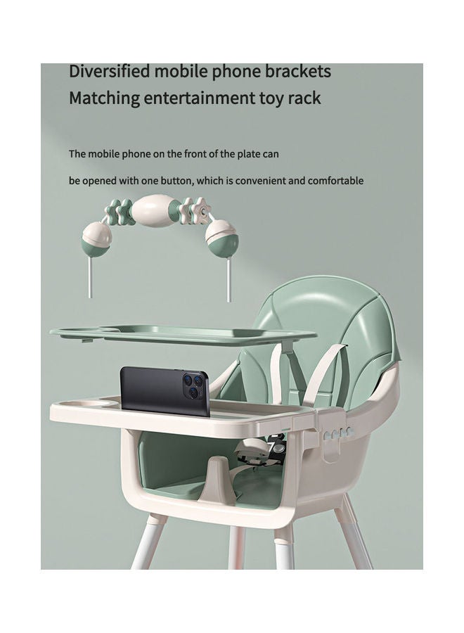 Kidle Reinforced Five Point Safety Belt Portable Four Wheel Baby Dining Chair  - Image 3