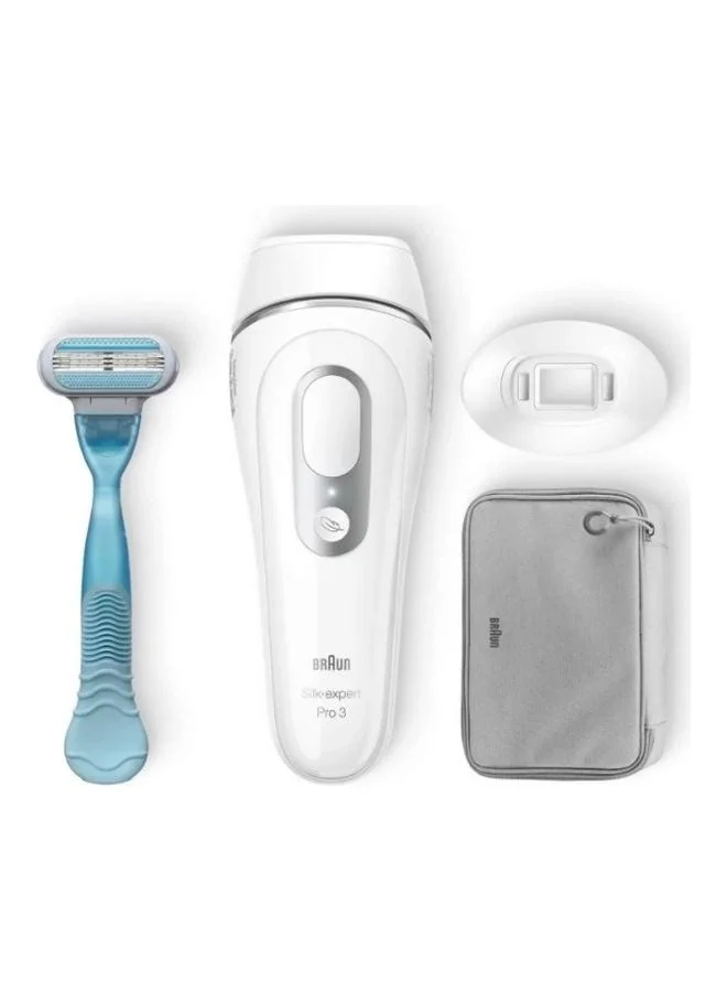 BRAUN Silk-expert Pro 3 PL3121 IPL with 3 extras: precision head, Venus razor, zip pouch