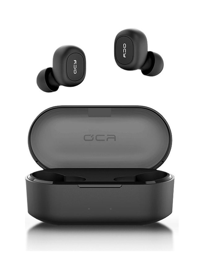 كيو سي واي سماعة رأس T2C ستيريو صغيرة ولاسلكية وبخاصية البلوتوث 5.0 وضد الماء بمعيار IPX4 للهواتف الذكية أسود - Image 4