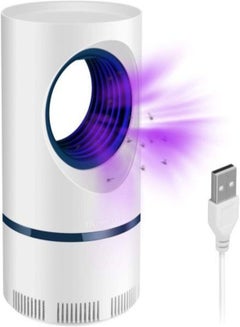 Generic Mosquito Killer Lamp Electronic LED Light Pest Insect Bug Zapper Non Toxic Fly Pests Catcher Lamp 360 Degrees LED USB Powered Indoor Insect Mosquito Killer Light White 19.5*13.0*13.0centimeter  - Image 2
