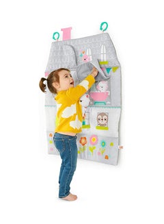 Bright Starts Floors Of Fun Activity Gym And Dollhouse 69.6x8.89x58.42cm  - Image 2