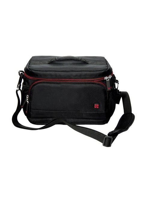 Camera Bag, Compact DSLR Camera And Camcorder Camera case With Padded Shoulder Bag Strap And Internal Storage For Sony, Panasonic, Canon, Nikon Black