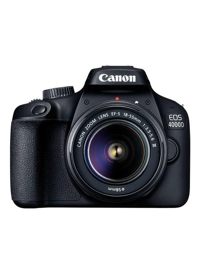 مجموعة كاميرا EOS 4000D بعدسة تقريب EF-S مقاس 18-55 مم وفتحة عدسة f/3.5-5.6 III + عدسة USM EF مقاس 75-300 مم بفتحة عدسة f/4-5.6 III بدقة 18 ميجابكسل، وواي فاي وبلوتوث مدمجين - v1668519555/N15655954A_2