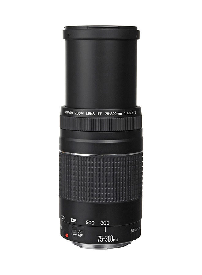 مجموعة كاميرا EOS 4000D بعدسة تقريب EF-S مقاس 18-55 مم وفتحة عدسة f/3.5-5.6 III + عدسة USM EF مقاس 75-300 مم بفتحة عدسة f/4-5.6 III بدقة 18 ميجابكسل، وواي فاي وبلوتوث مدمجين - v1668519556/N15655954A_7