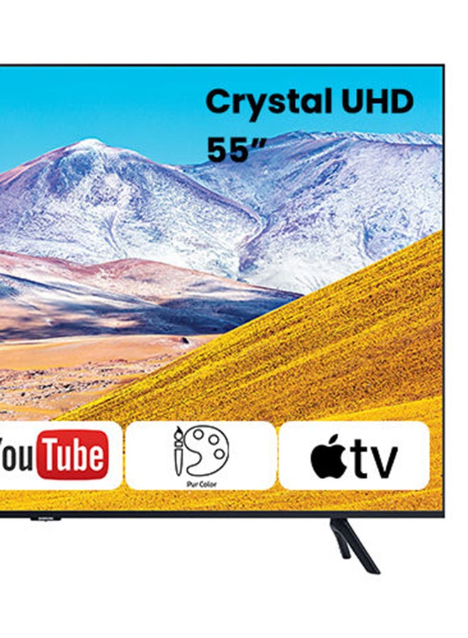 55-Inch 4K UHD Smart LED TV And Smart Remote Control UA55TU8000 Black