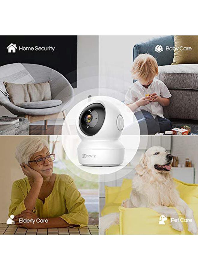 EZVIZ - Wi-Fi 2MP Smart Home Security Camera White - Image 1