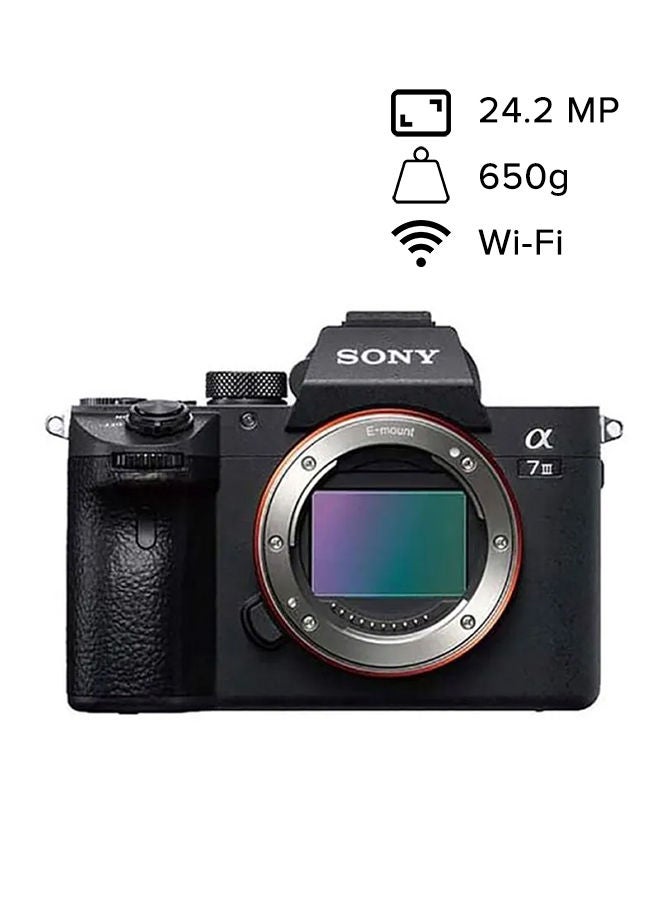 Alpha A7 Iii Full Frame Mirrorless Camera 35Mm Full-Frame Cmos Sensor With Back-Illuminated Design, Ilce7M3 - Black, Body Only - v1668519593/N37000216A_3