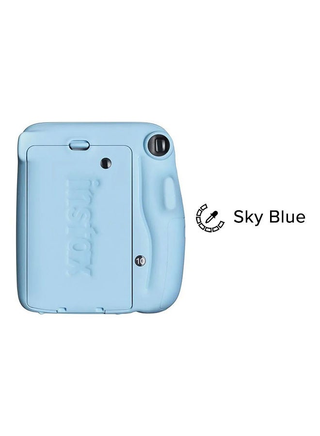 FUJIFILM Instax Mini 11 Instant Film Camera With Pack Of 10 Film Sky Blue  - Image 3