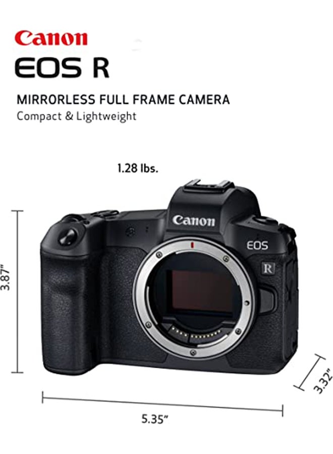 Canon - EOS R Mirrorless Camera Body، 30.3 MP، Full Frame، Dual Pixel CMOS AF، 8 fps، 4K Movies، Bluetooth، Canon Log، DP RAW - Image 1