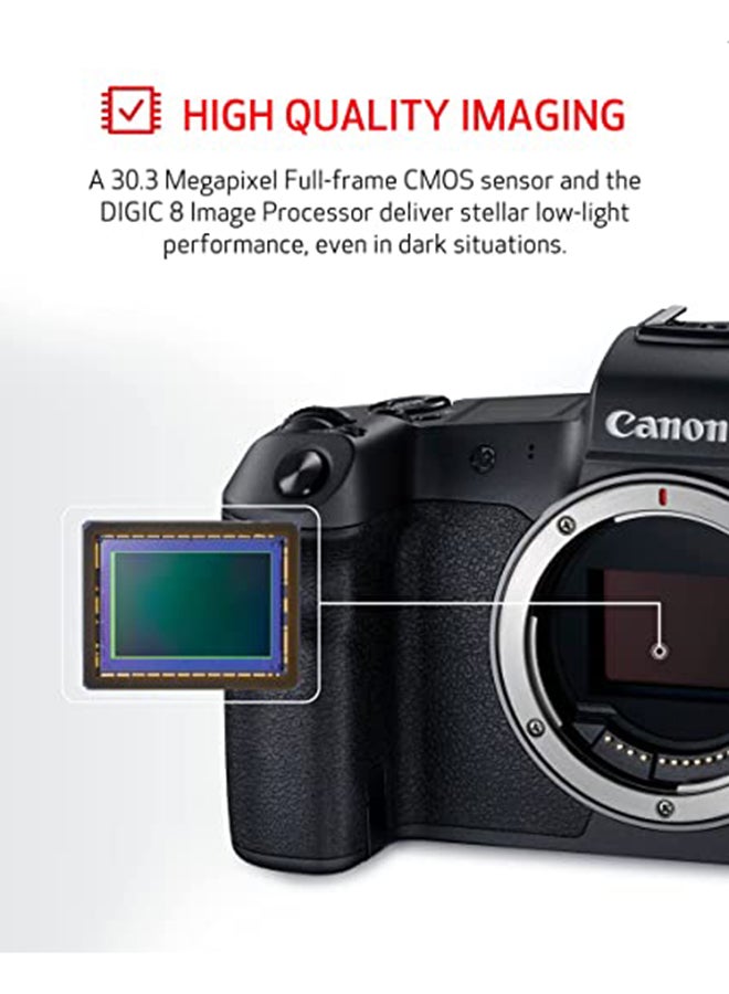 Canon - EOS R Mirrorless Camera Body، 30.3 MP، Full Frame، Dual Pixel CMOS AF، 8 fps، 4K Movies، Bluetooth، Canon Log، DP RAW - Image 1
