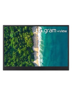 16-Inch LG Gram +view Portable IPS Monitor Anti-Glare With USB Type-C -16MQ70 Black/Silver