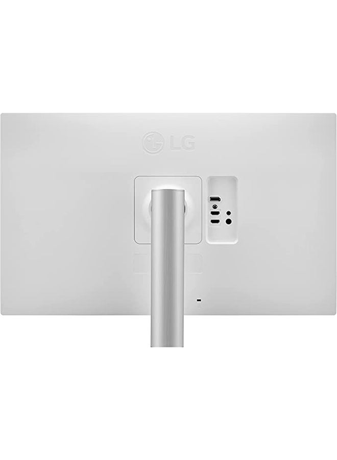 LG - 27UP650-W 27 Inch 4K UHD IPS LED Monitor, VESA Display HDR 400, AMD FreeSync, Tilt, Height & Pivot Adjustable Stand, 60Hz Refresh Rate, 5ms Response Time, 1.07B Color Support 27UP650-W Silver/Black - Image 1