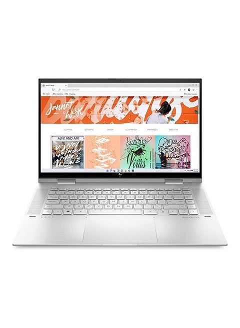 Envy X360 15-ES2003CA (Upgraded Version) Laptop With 15.6-Inch Display,Intel Evo Core i7-1260P Processer/16GB RAM/1TB SSD/Intel Iris XE Graphics/Windows 11 Home English Silver