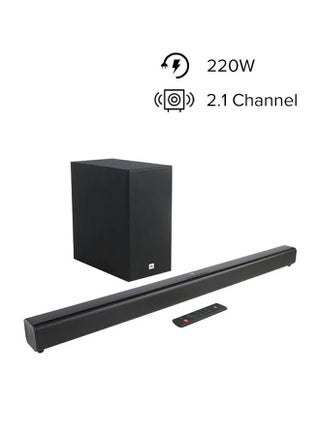 2.1 Channel Soundbar With Wireless Subwoofer JBL SB160BLKUK Black - v1668527217/N35995614A_1