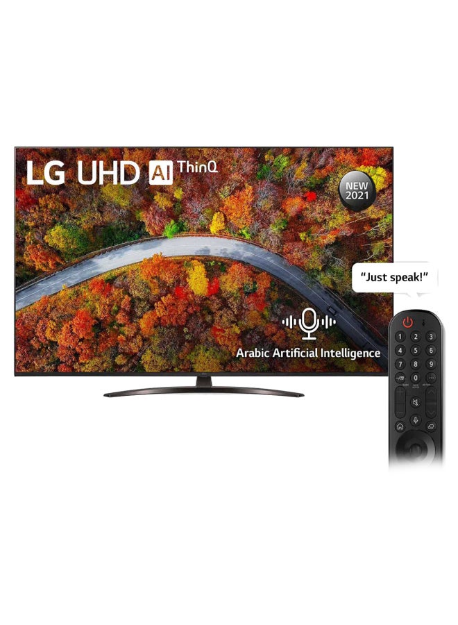 LG - UHD 4K TV 65 Inch UP81 Series, Cinema Screen Design 4K Active HDR WebOS Smart AI ThinQ 65UP8150PVB.FU Black - Image 1