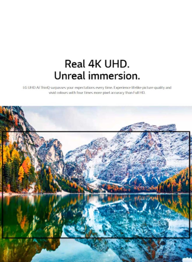 LG - UHD 4K TV 65 Inch UP81 Series, Cinema Screen Design 4K Active HDR WebOS Smart AI ThinQ 65UP8150PVB.FU Black - Image 1