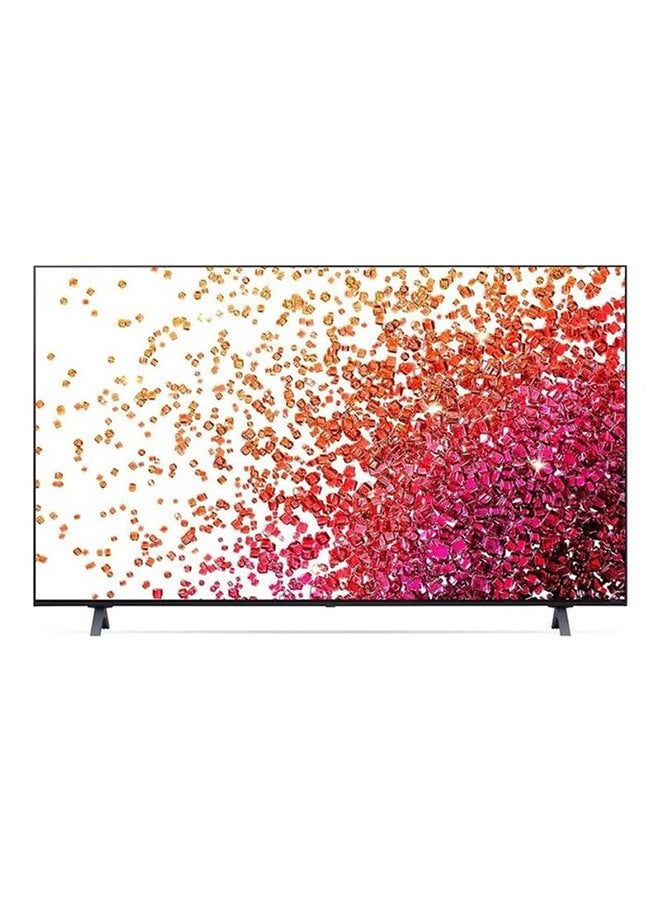 LG - NanoCell TV 65 inch NANO75 Series, 4K Active HDR, WebOS Smart ThinQ AI 65NANO75VPA.FU Black - Image 1