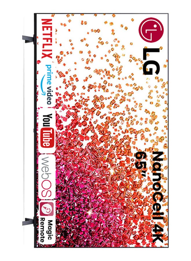 LG - NanoCell TV 65 inch NANO75 Series, 4K Active HDR, WebOS Smart ThinQ AI 65NANO75VPA.FU Black - Image 1