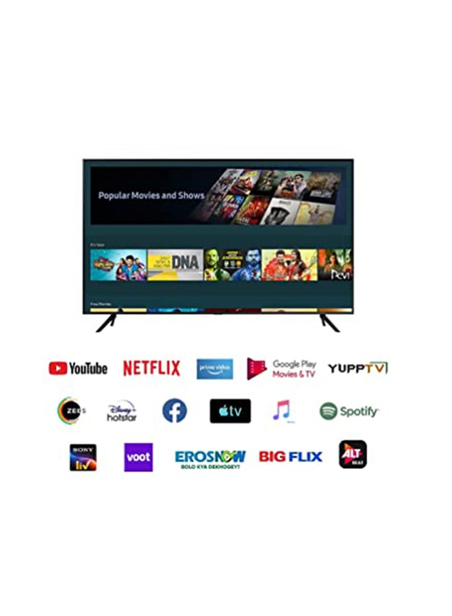 Samsung - 43-Inch Crystal UHD 4K Flat Smart TV 43AU7000UXZN, 43AU7000UXEG, UA43AU7000UXEG Titan Grey - Image 1