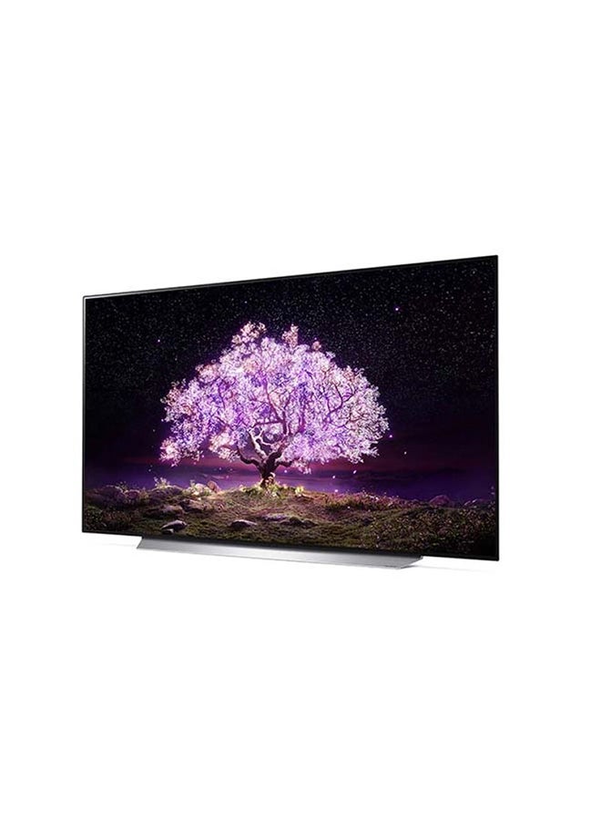 LG - OLED TV 65 Inch C1 Series Cinema Screen Design 4K HDR WebOS Smart With ThinQ AI Pixel Dimming OLED65C1PVA-AMAG Silver - Image 1
