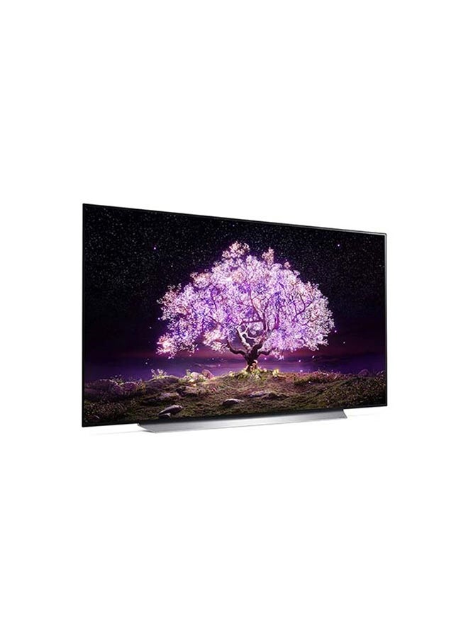 LG - OLED TV 65 Inch C1 Series Cinema Screen Design 4K HDR WebOS Smart With ThinQ AI Pixel Dimming OLED65C1PVA-AMAG Silver - Image 1