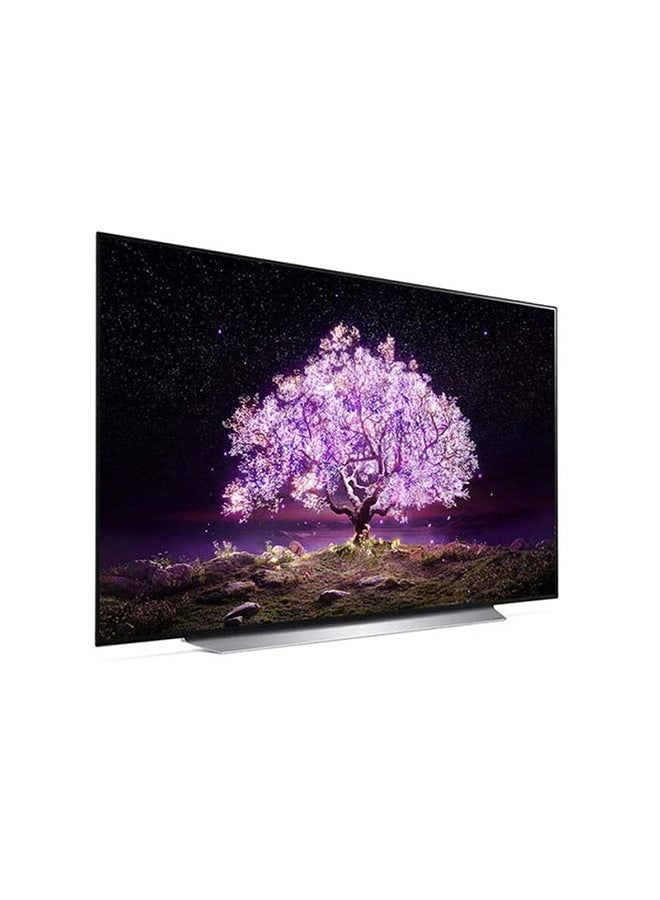 LG - OLED TV 65 Inch C1 Series Cinema Screen Design 4K HDR WebOS Smart With ThinQ AI Pixel Dimming OLED65C1PVA-AMAG Silver - Image 1