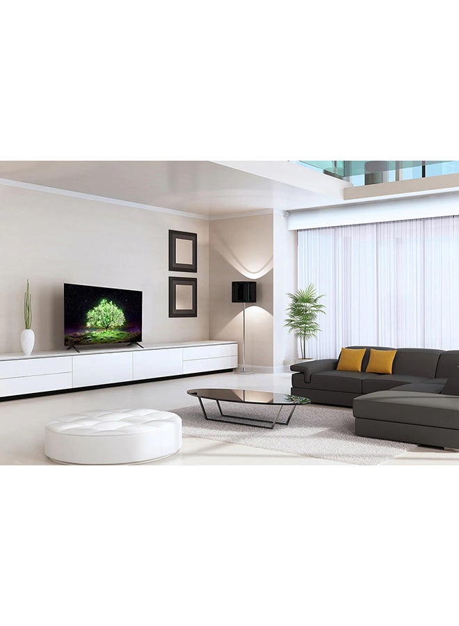 LG - 55-Inch A1 Series Cinema Screen Design 4K HDR WebOS Smart TV With ThinQ AI OLED55A1PVA-AMAG / OLED55A1PVA Black - Image 1
