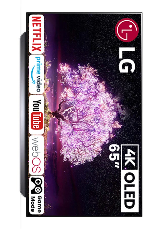 LG - OLED TV 65 Inch C1 Series Cinema Screen Design 4K HDR WebOS Smart With ThinQ AI Pixel Dimming OLED65C1PVA-AMAG Silver - Image 1
