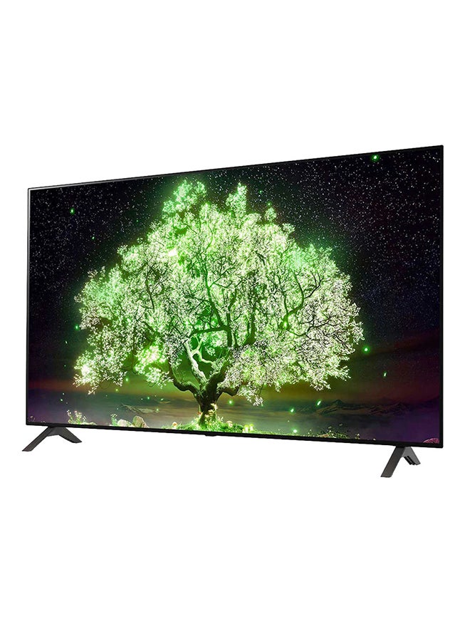 LG - 55-Inch A1 Series Cinema Screen Design 4K HDR WebOS Smart TV With ThinQ AI OLED55A1PVA-AMAG / OLED55A1PVA Black - Image 1
