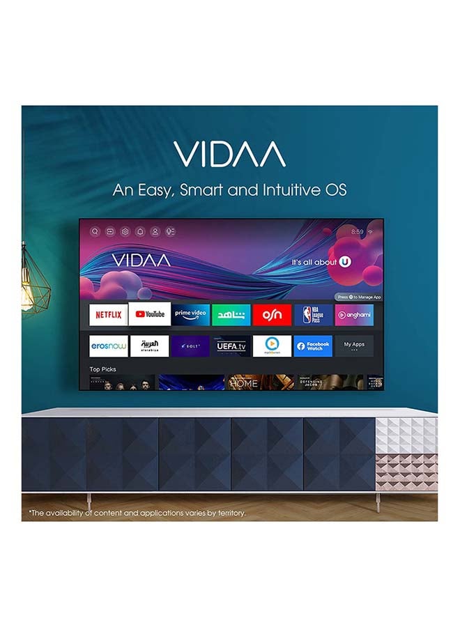Hisense - 50-Inch 4K UHD HDR Smart TV Vidaa OS 50A6GE Black - Image 1