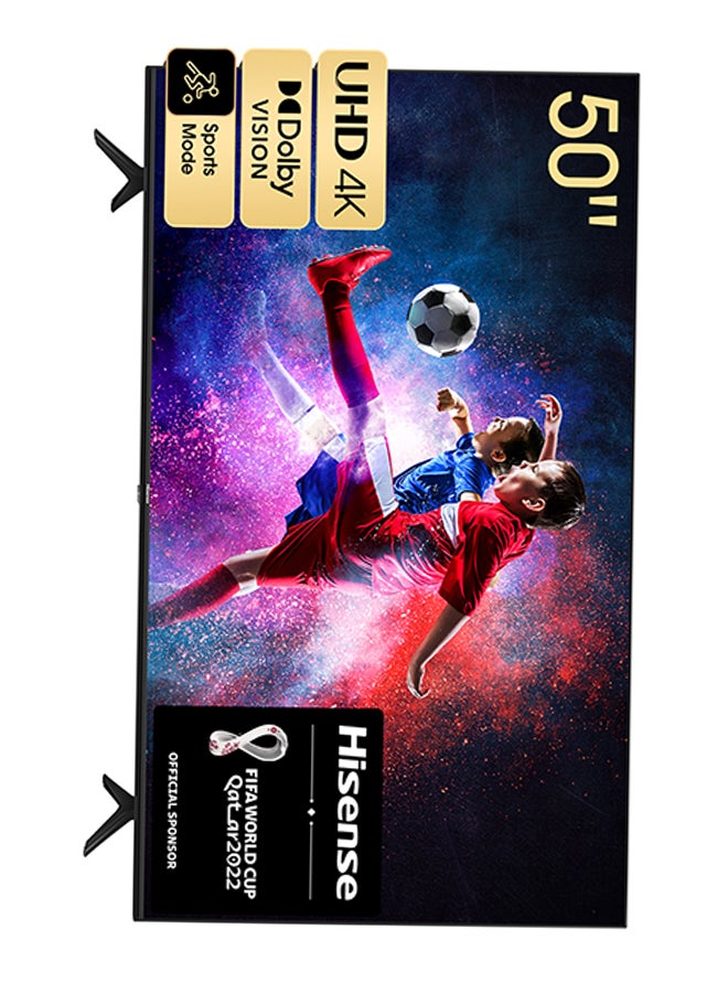 Hisense - 50-Inch 4K UHD HDR Smart TV Vidaa OS 50A6GE Black - Image 1