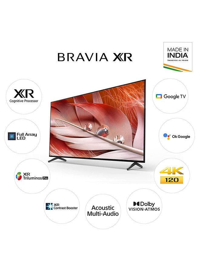 سوني - شاشة تليفزيون سوني 4K سمارت 55 بوصة أندرويد تدعم الواي فاي ، مزودة بـ 4 مداخل HDMI و مدخلين فلاشة XR-55X90J/SJ أسود - Image 1