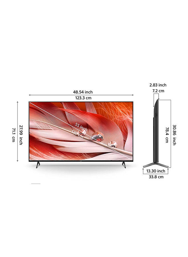 سوني - شاشة تليفزيون سوني 4K سمارت 55 بوصة أندرويد تدعم الواي فاي ، مزودة بـ 4 مداخل HDMI و مدخلين فلاشة XR-55X90J/SJ أسود - Image 1