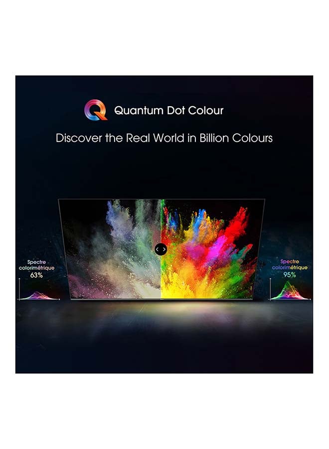 هايسنس - تلفزيون ذكي QLED بدقة 4K مقاس 55 بوصة 55A7GQE أسود - Image 1
