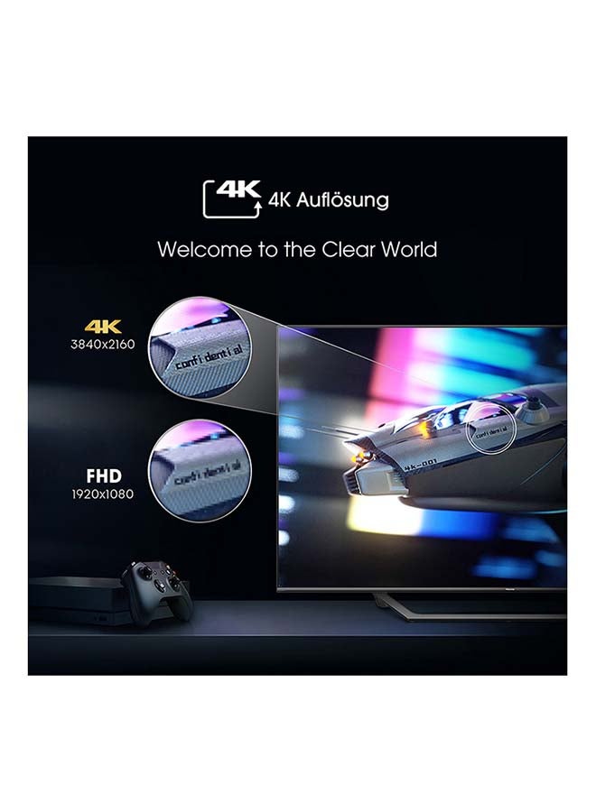 هايسنس - تلفزيون ذكي QLED بدقة 4K مقاس 55 بوصة 55A7GQE أسود - Image 1