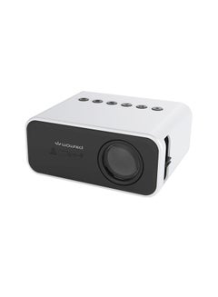 Wownect Mini Projectors 100 Lumens/Ideal Screen Size Upto 80 Inch For Kids/Small Room Native Res 360X240P Home Theater Portable Compatible With Hdmi, Usb, Av PROJ-WO-57-W White  - Image 1