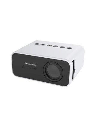 Mini Projectors 100 Lumens/Ideal Screen Size Upto 80 Inch For Kids/Small Room Native Res 360X240P Home Theater Portable Compatible With Hdmi, Usb, Av PROJ-WO-57-W White - v1668527305/N49579630A_1