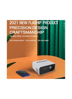 Wownect Mini Projectors 100 Lumens/Ideal Screen Size Upto 80 Inch For Kids/Small Room Native Res 360X240P Home Theater Portable Compatible With Hdmi, Usb, Av PROJ-WO-57-W White  - Image 3