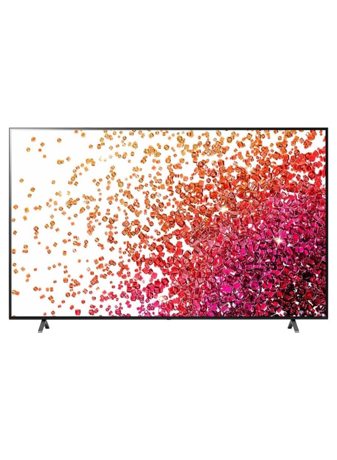 LG - Nanocell Tv 75 Inch Nano75 Series, 4K Active Hdr, Webos Smart Thinq Ai 75NANO75VPA Black - Image 1