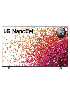 Nanocell Tv 75 Inch Nano75 Series, 4K Active Hdr, Webos Smart Thinq Ai 75NANO75VPA Black