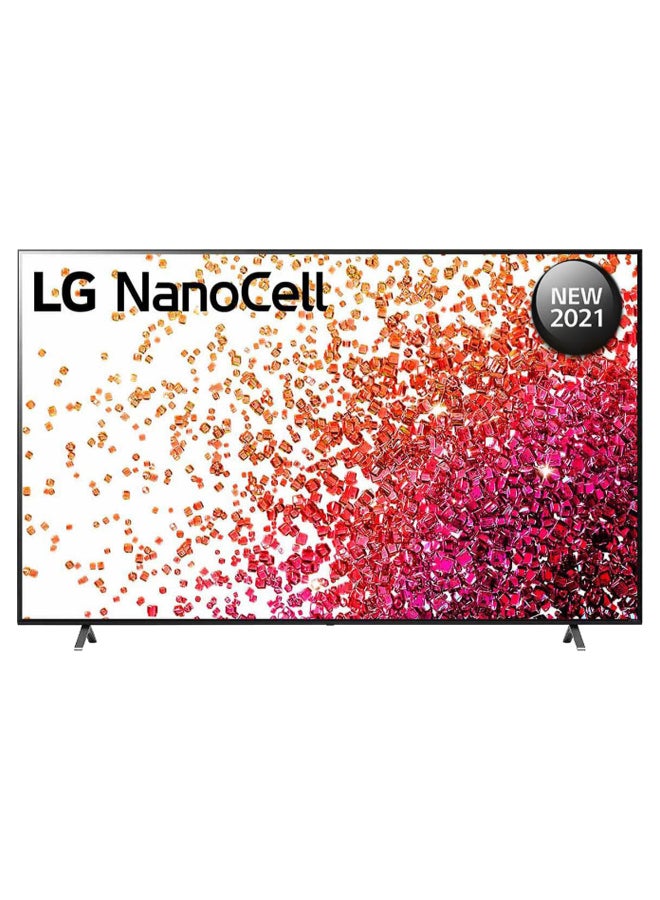 LG - Nanocell Tv 75 Inch Nano75 Series, 4K Active Hdr, Webos Smart Thinq Ai 75NANO75VPA Black - Image 1