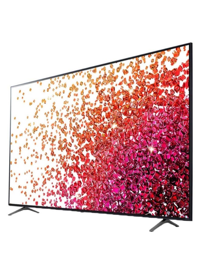 LG - Nanocell Tv 75 Inch Nano75 Series, 4K Active Hdr, Webos Smart Thinq Ai 75NANO75VPA Black - Image 1